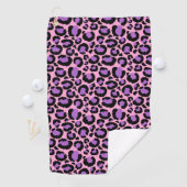 Violet Pink Cheetah Leopard Pattern Dierenvriend Golfhanddoek (Insitu)