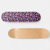 Violet Pink Cheetah Leopard Pattern Dierenvriend Skateboard (Horizontaal)