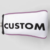 VIOLET Piping Custom Golf Putter Headcover Blank (Voorkant)