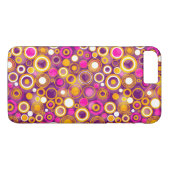 Violet Polka Dot Pattern Case-Mate iPhone Case (Achterkant (Horizontaal))