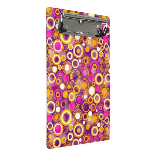 Violet Polka Dot Pattern Mini Klembord (Schuin)