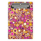 Violet Polka Dot Pattern Mini Klembord (Voorkant)