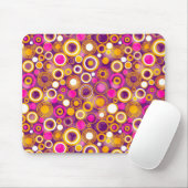 Violet Polka Dot Pattern Muismat (Met muis)