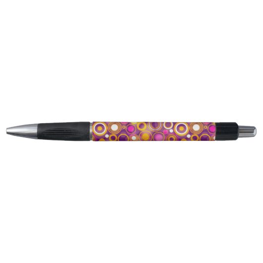 Violet Polka Dot Pattern Pen (Voorkant)