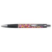 Violet Polka Dot Pattern Pen (Achterkant)