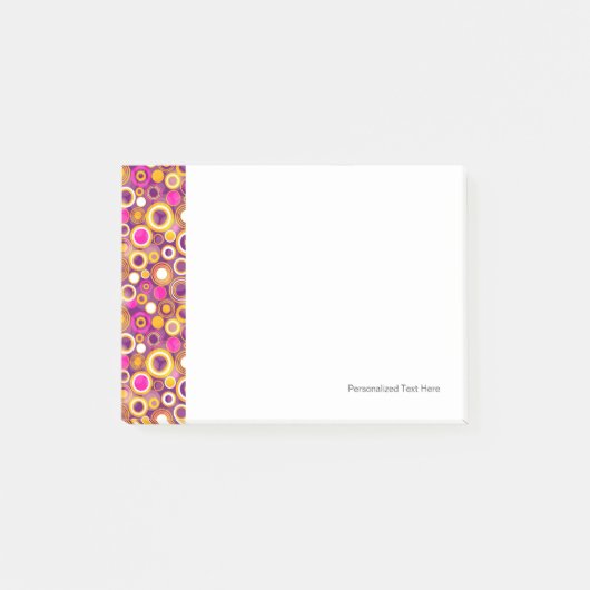 Violet Polka Dot Pattern Post-it® Notes (Voorkant)