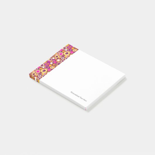 Violet Polka Dot Pattern Post-it® Notes (Schuin)