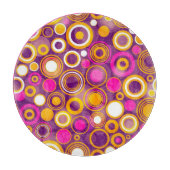 Violet Polka Dot Pattern Snijplank (Voorkant)
