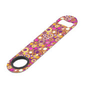 Violet Polka Dot Pattern Speed Flessenopener (Voorkant Gekanteld)