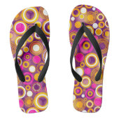Violet Polka Dot Pattern Teenslippers (Voetbed)
