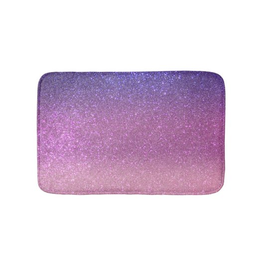 Violet Princess Blush Pink Triple Glitter Badmat (Voorkant)
