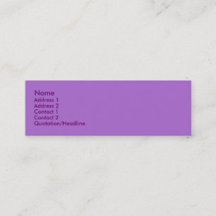 Violet-profielkaart Mini Visitekaartje