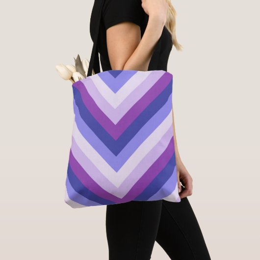 Violet Pulse Chevron Draagtas (Dichtbij)
