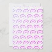 Violet regenboogwolken Hallo een verjaardag Kaart (Achterkant)