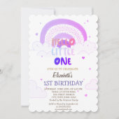 Violet regenboogwolken Hallo een verjaardag Kaart (Voorkant)