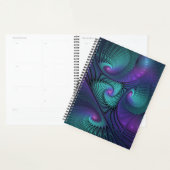 Violet Rencontre Turquoise Moderne Art Fractal Abs (Devant avec enveloppe)