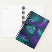 Violet Rencontre Turquoise Moderne Art Fractal Abs (Devant avec enveloppe)