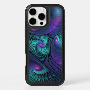 Violet rencontre Turquoise moderne art fractal abs