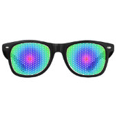 Violet Robot Ogen Retro Zonnebril (Voorkant)