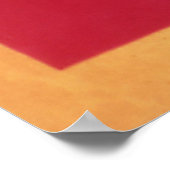 violet, rood op geel 01.01 poster (Hoek)