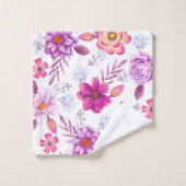 Violet roos bad handdoek (Wasdoekje)