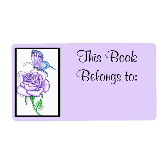 Violet Roos Book Bord Ownership Label (Voorkant)