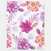 Violet roos fleece deken (Voorkant)