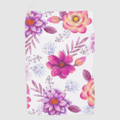 Violet roos golfhanddoek (Voorkant)
