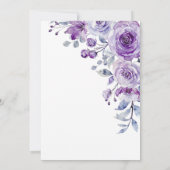 Violet Roos Greenery Bloemen Verjaardag Kaart (Achterkant)