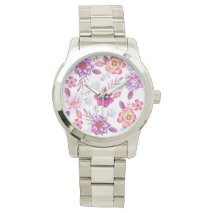 Violet roos horloge