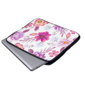 Violet roos laptop sleeve (Voorkant onderkant)