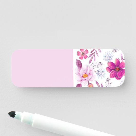 Violet roos naamplaatje (In situ)