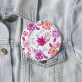 Violet roos ronde button 4,0 cm (In situ)