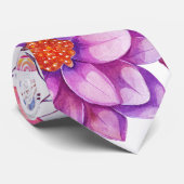 Violet roos stropdas (Opgerold)