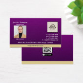 Violet royal avec Carte de visite magnétique à acc (Bureau)