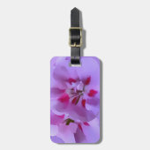 Violet Roze Abstracte Hibiscus Flower Bagagelabel (Voorkant verticaal)