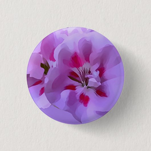 Violet Roze Abstracte Hibiscus Flower Ronde Button 3,2 Cm (Voorkant)