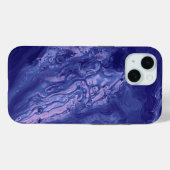 Violet roze Acrylvezel Abstracte vloeisel Case-Mate iPhone Case (Achterkant (horizontaal))