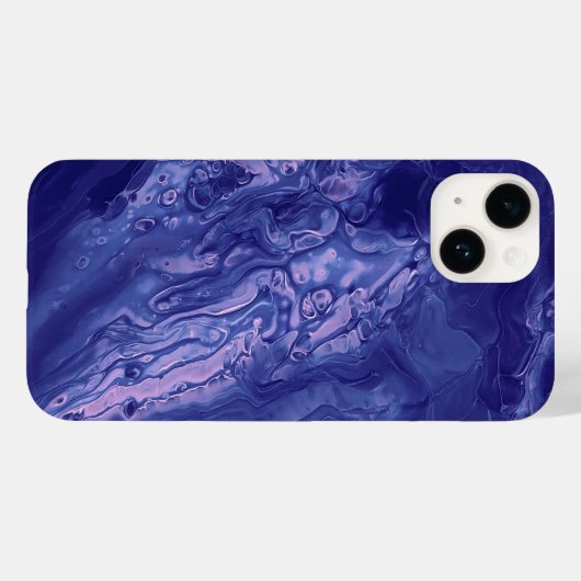 Violet roze Acrylvezel Abstracte vloeisel Case-Mate iPhone Case (Achterkant (horizontaal))