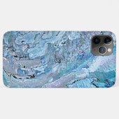 Violet Roze Turquoise Paarse Abalone Shell Patroon Case-Mate iPhone Case (Achterkant (horizontaal))