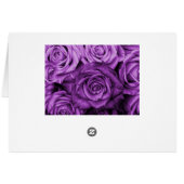 Violet Rozen Tabel nummer kaart (Achterkant Horizontaal)