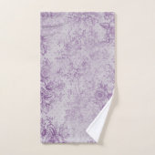 violet rustique, chic shabby, fleurs de lavande pâ (Serviette à main)