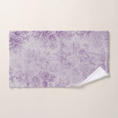 violet rustique, chic shabby, fleurs de lavande pâ (Serviette à main)