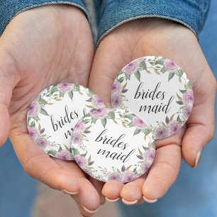 Violet & Sage Bridesmaid Ronde Button 5,7 Cm