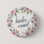 Violet & Sage Bridesmaid Ronde Button 5,7 Cm (Voorkant)