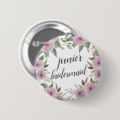 Violet & Sage Junior Bridesmaid Ronde Button 5,7 Cm (Voorkant /achterkant)