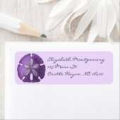 Violet Sand Dollar Labels (Insitu)