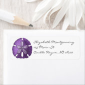 Violet Sand Dollar Labels (Insitu)