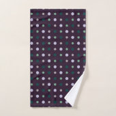Violet, sarcelle et vert (Serviette à main)