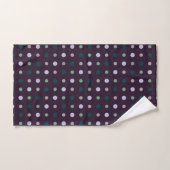 Violet, sarcelle et vert (Serviette à main)